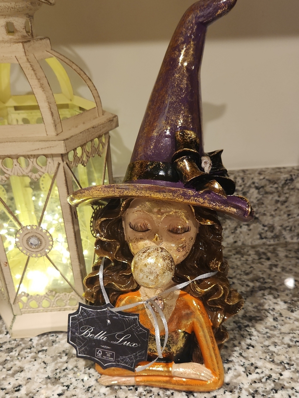 Purple Witch Blowing A Bubble Bella Lux - Picture 7 of 8